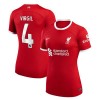 Maillot de Supporter Liverpool 2023-24 Virgil 4 Domicile Pour Femme